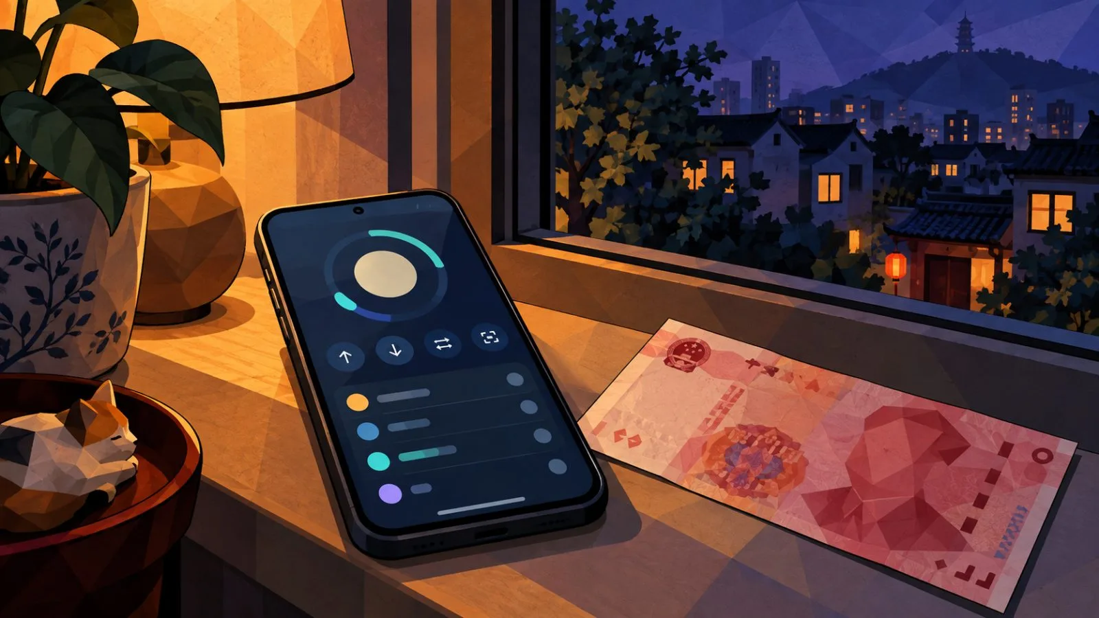 A payment terminal sits inside a quiet neighborhood shop / TokenPost.ai