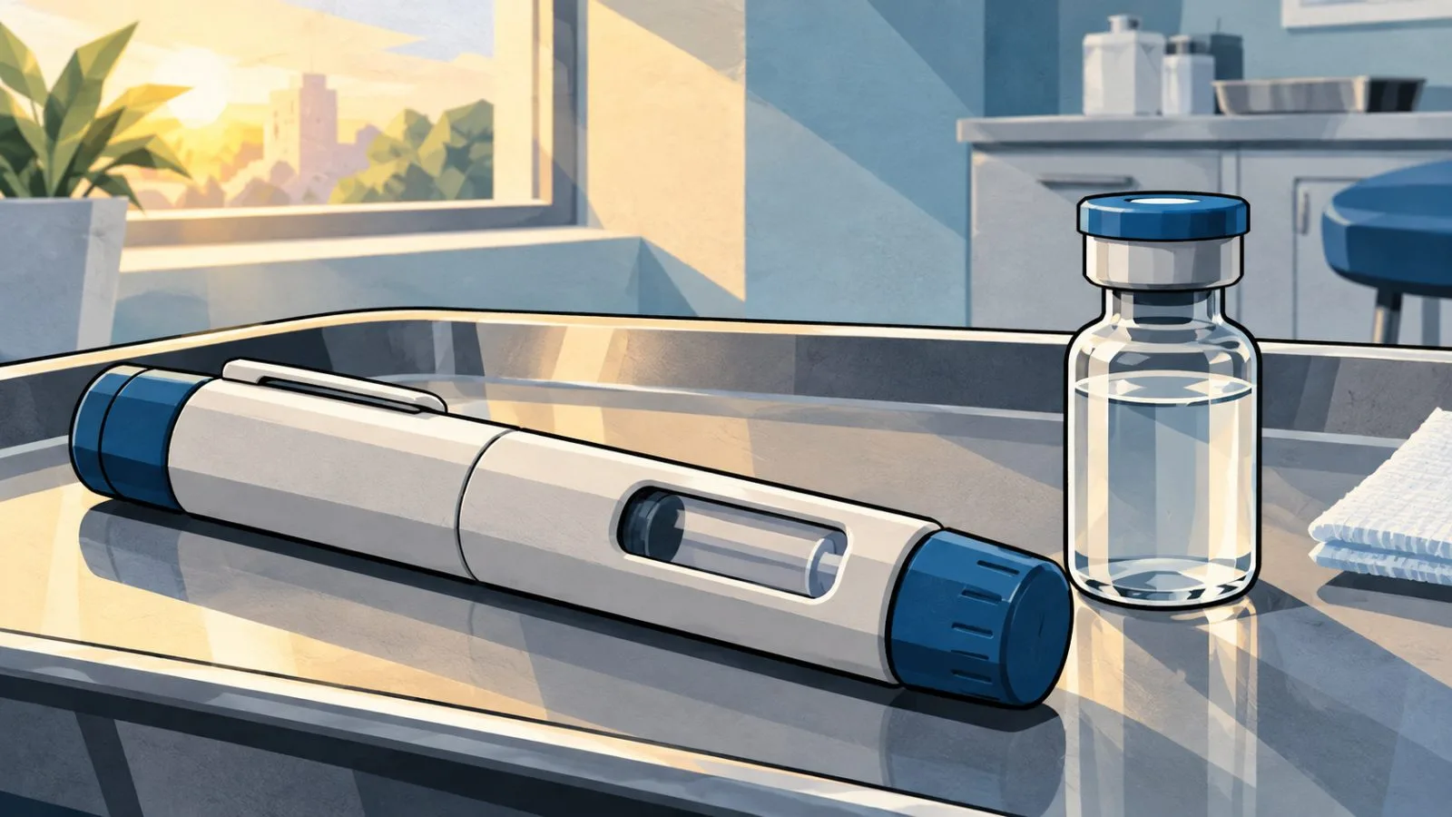 An infusion bag hangs beside an empty treatment chair / TokenPost.ai