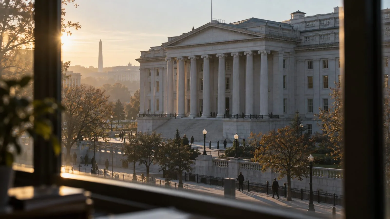 U.S. Treasury building in morning sunlight / TokenPost.ai / TokenPost.ai