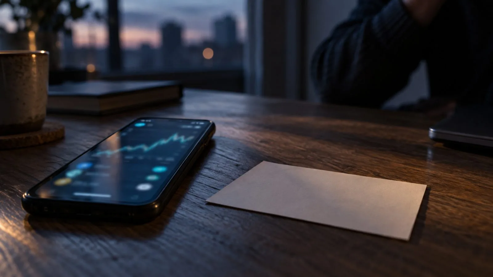 A smartphone wallet app beside a blank recovery card / TokenPost.ai