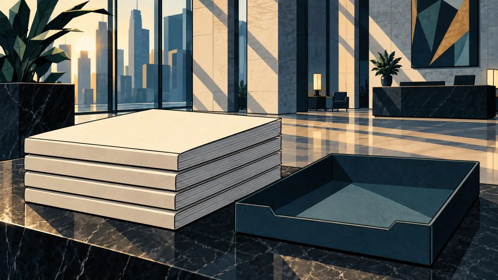 Ether fund prospectuses sit beside an empty display tray / TokenPost.ai