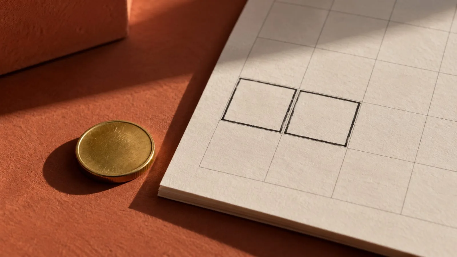 A brass coin rests beside two marked squares on a calendar / TokenPost.ai