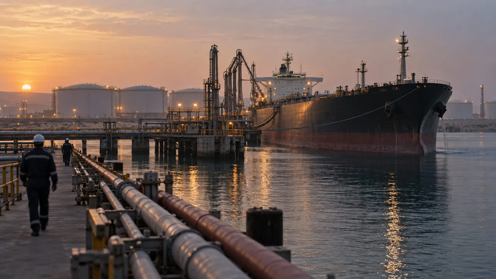 Oil tanker loading crude beside Iraq’s southern export terminal / TokenPost.ai