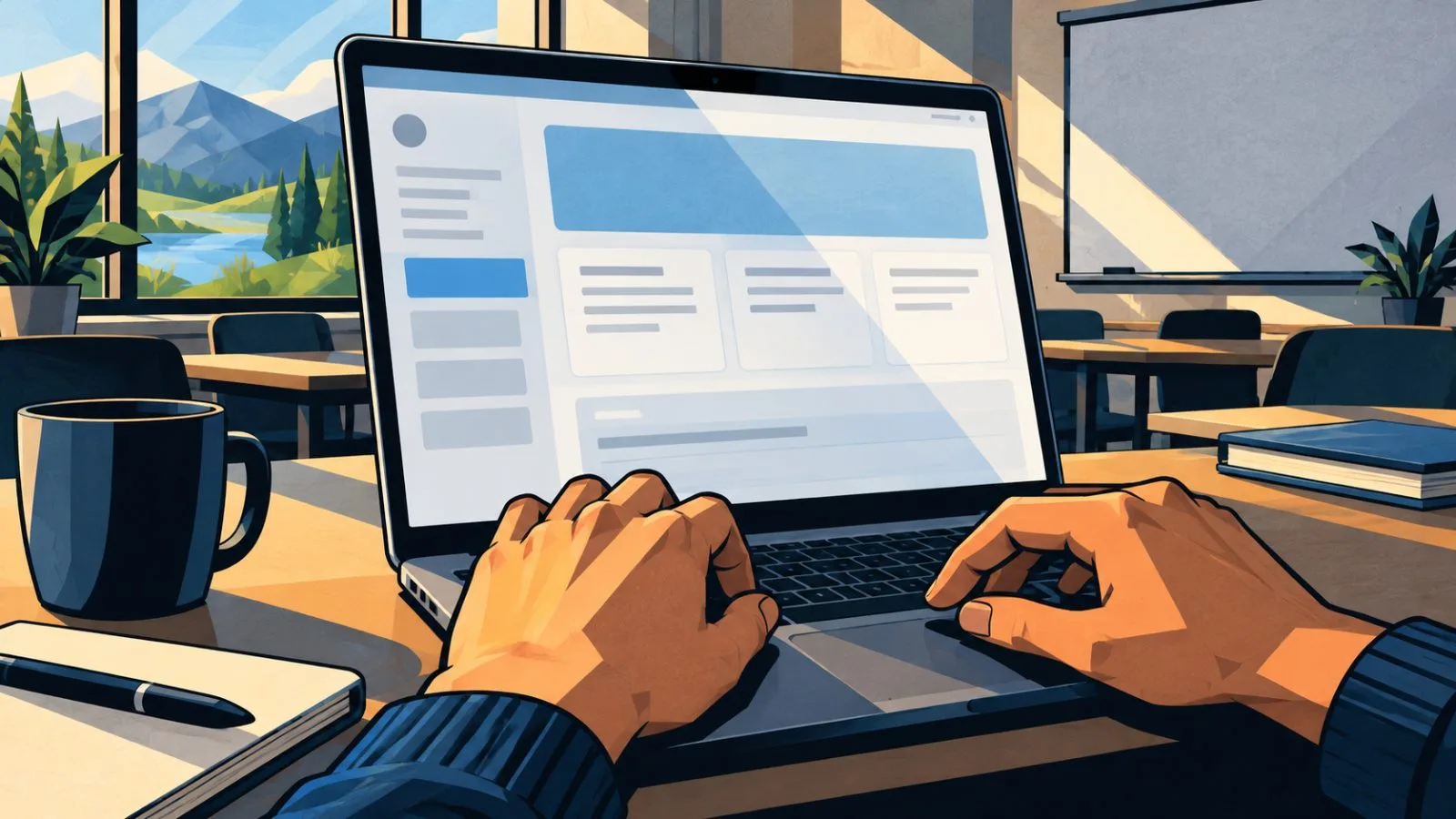 Hands navigating a documentation page on a laptop screen / TokenPost.ai