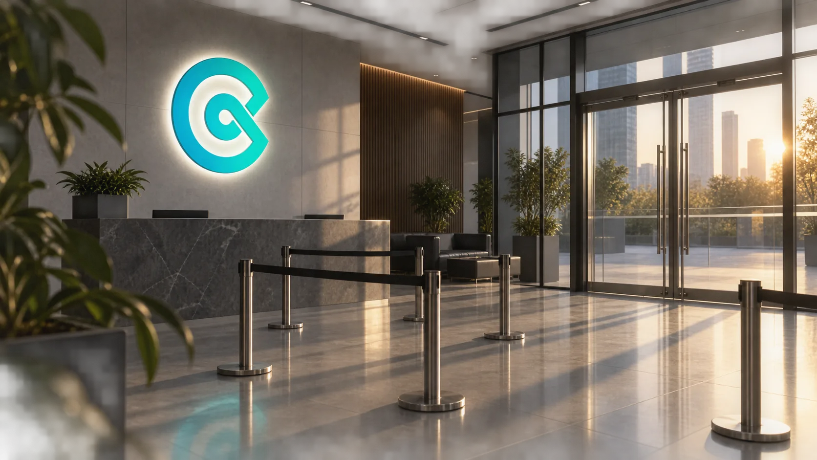 Empty exchange lobby after cryptocurrency platform shutdown / TokenPost.ai