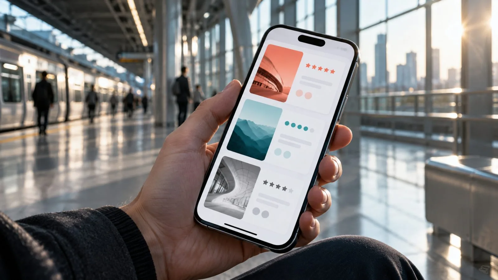 A hand scrolls through job recommendations on a smartphone / TokenPost.ai
