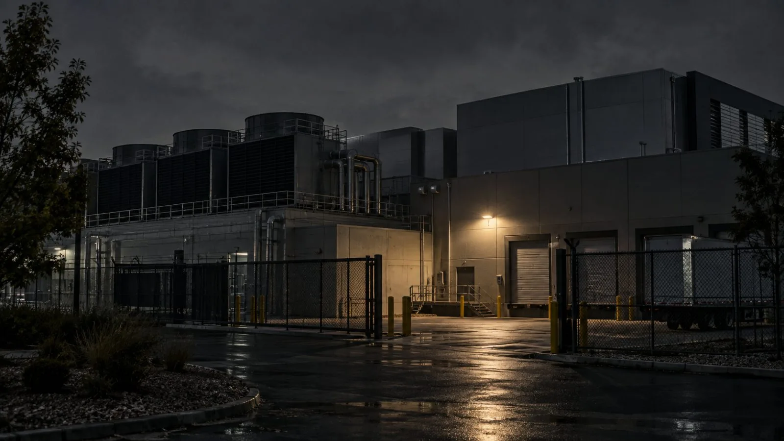 Cooling units stand outside a modern cloud computing campus / TokenPost.ai