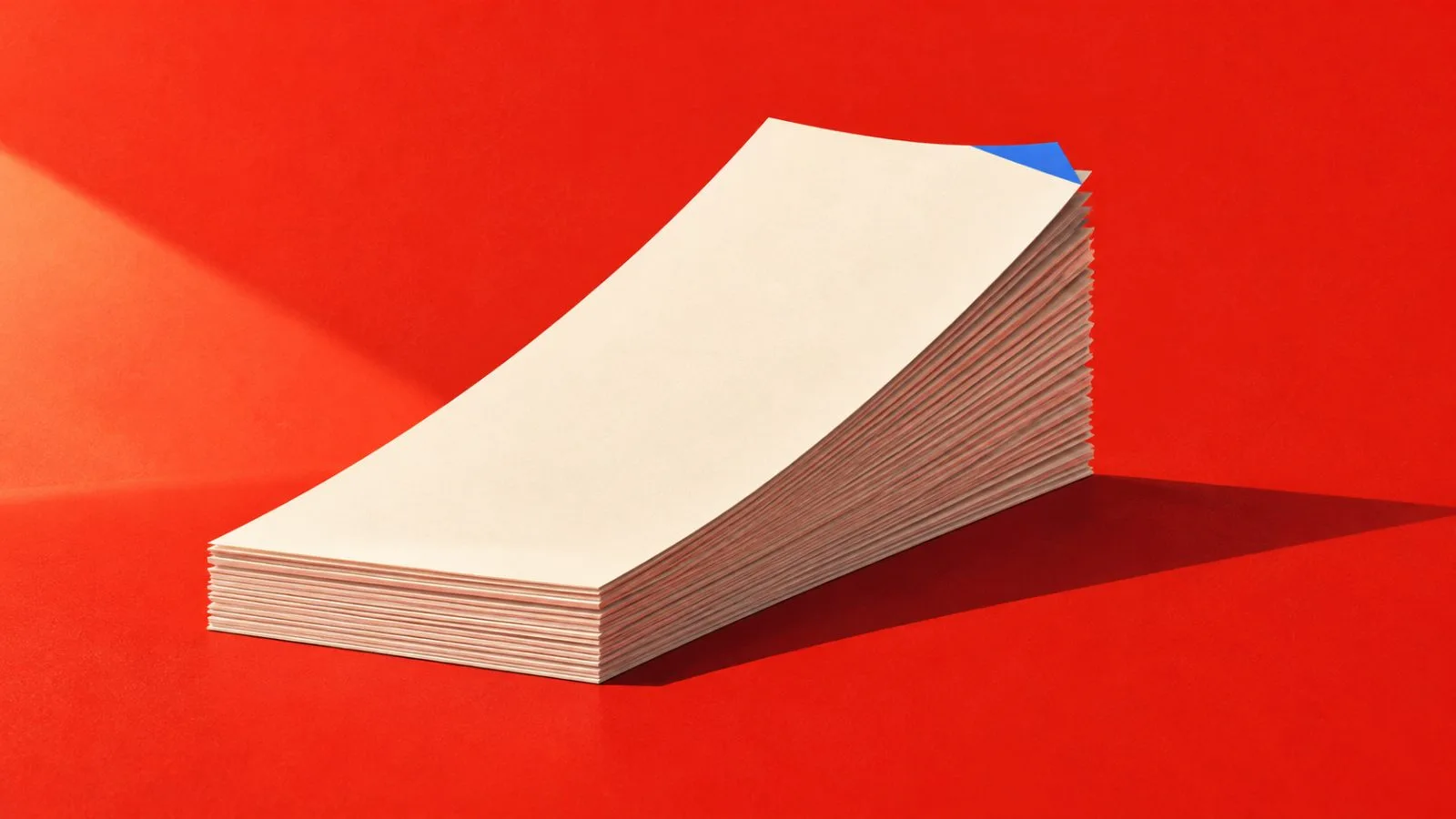 A blank benefits form rests on a rising stack of papers / TokenPost.ai