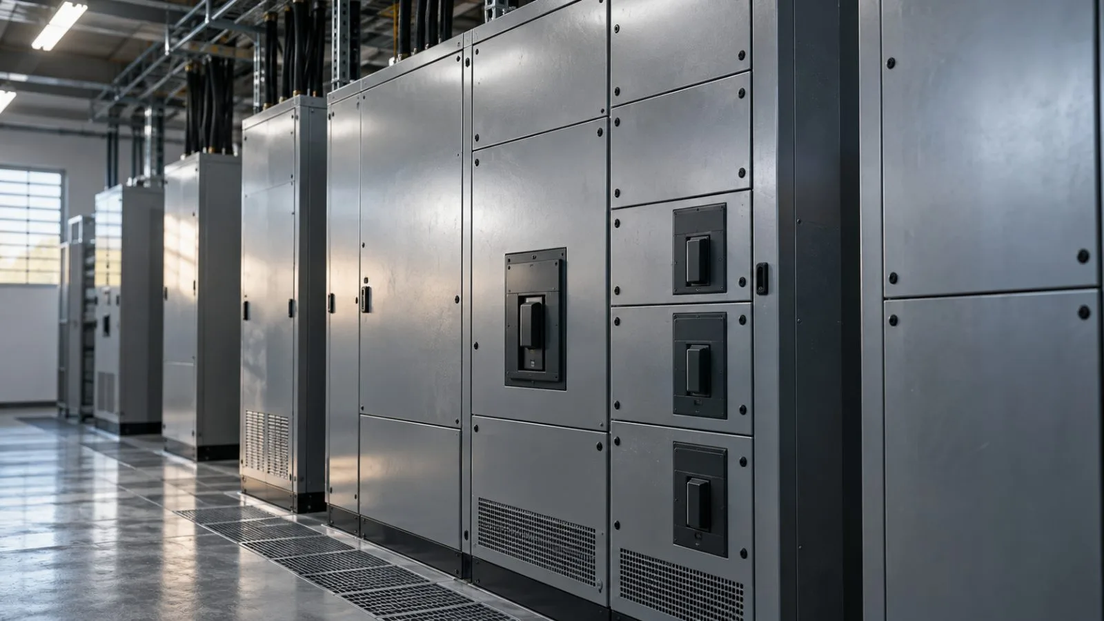 Electrical switchgear lines a quiet data center power room / TokenPost.ai