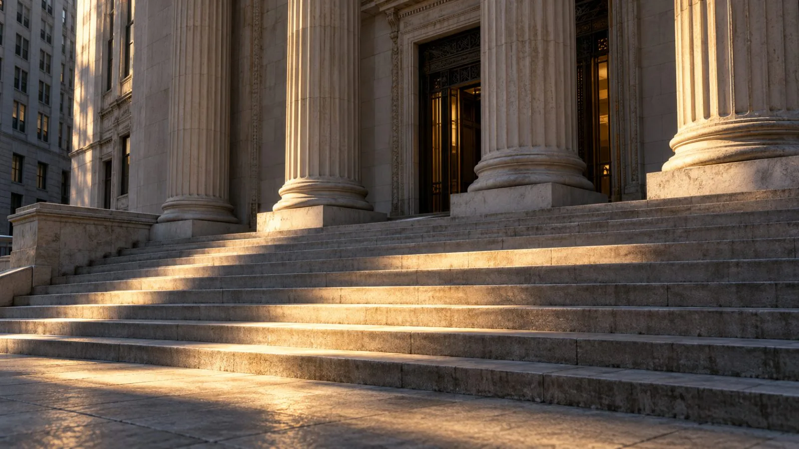 Morning light crosses the New York Stock Exchange steps / TokenPost.ai