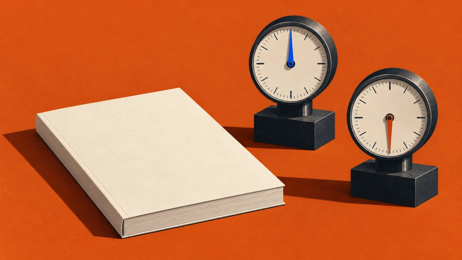 An unmarked report rests beside two opposing metal gauge needles / TokenPost.ai