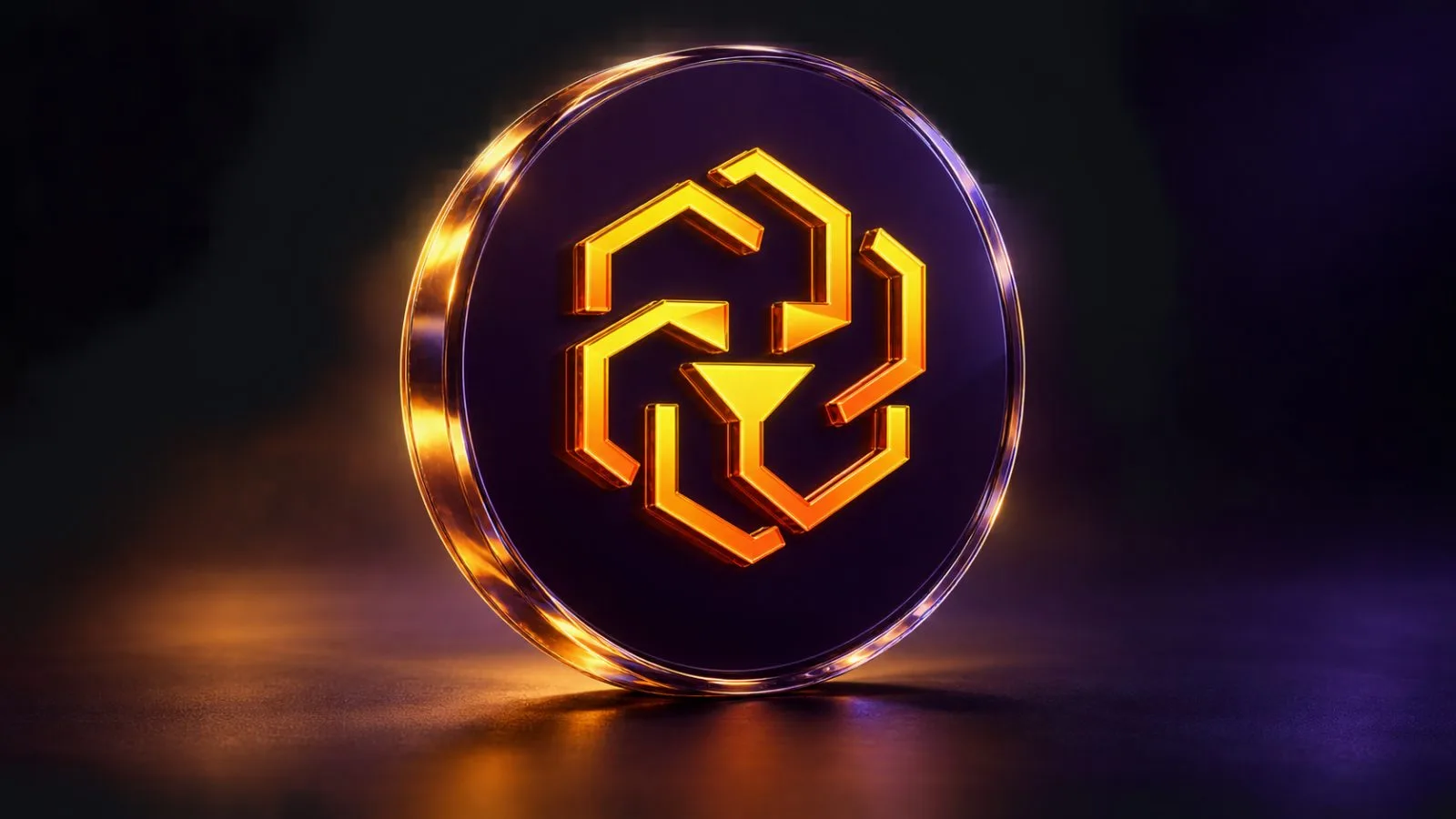 A metal token stands above a sparse row of bid tiles. / TokenPost.ai