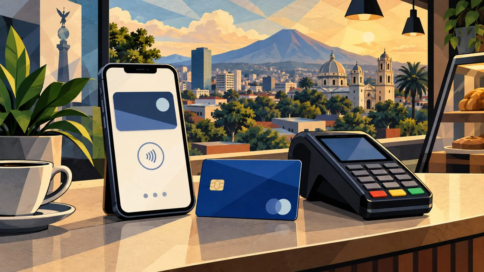 Smartphone and debit card beside a merchant payment terminal / TokenPost.ai