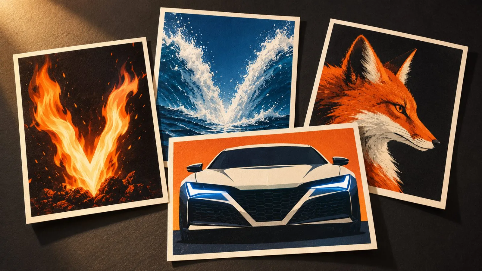 Small prints show V-shaped contours in a flame, water jet and car front / TokenPost.ai