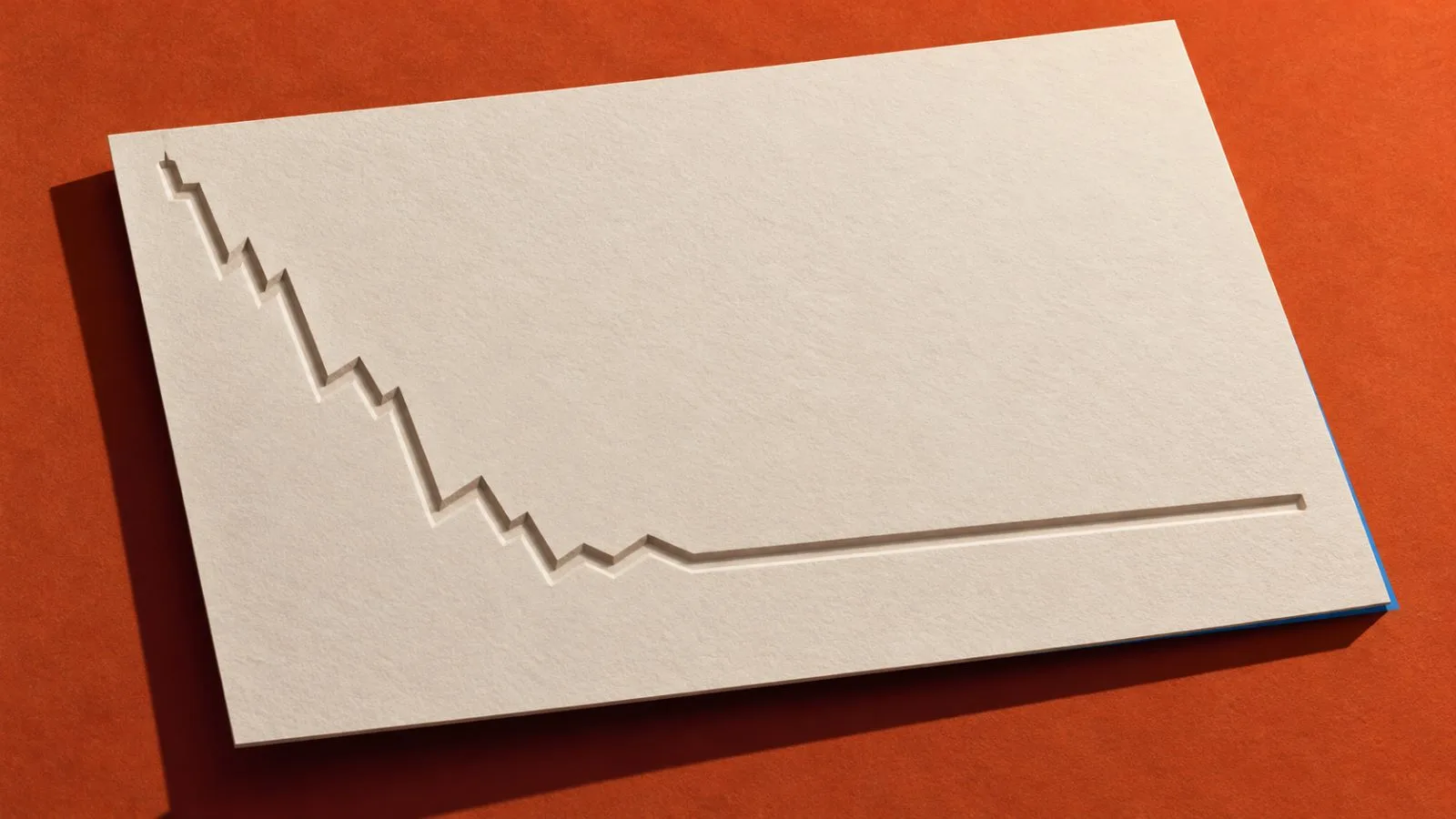 An embossed market chart falls before leveling out / TokenPost.ai