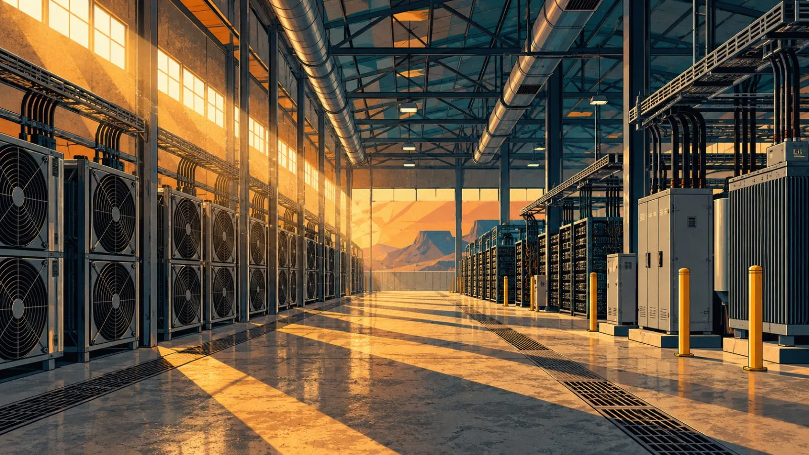 Inactive cooling units inside an empty Texas mining facility / TokenPost.ai