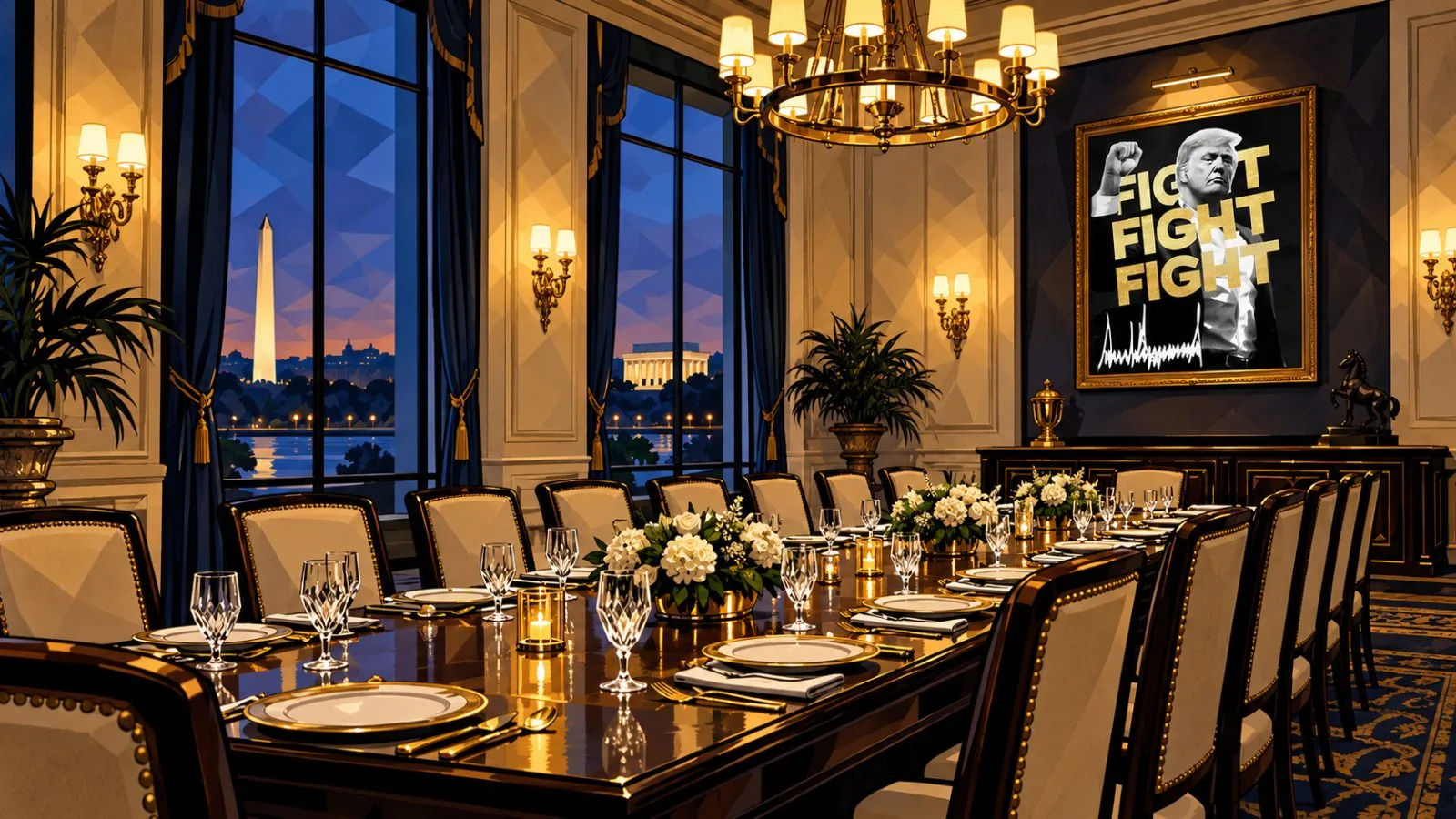 A gold wristwatch rests beside a place setting at a clubhouse / TokenPost.ai