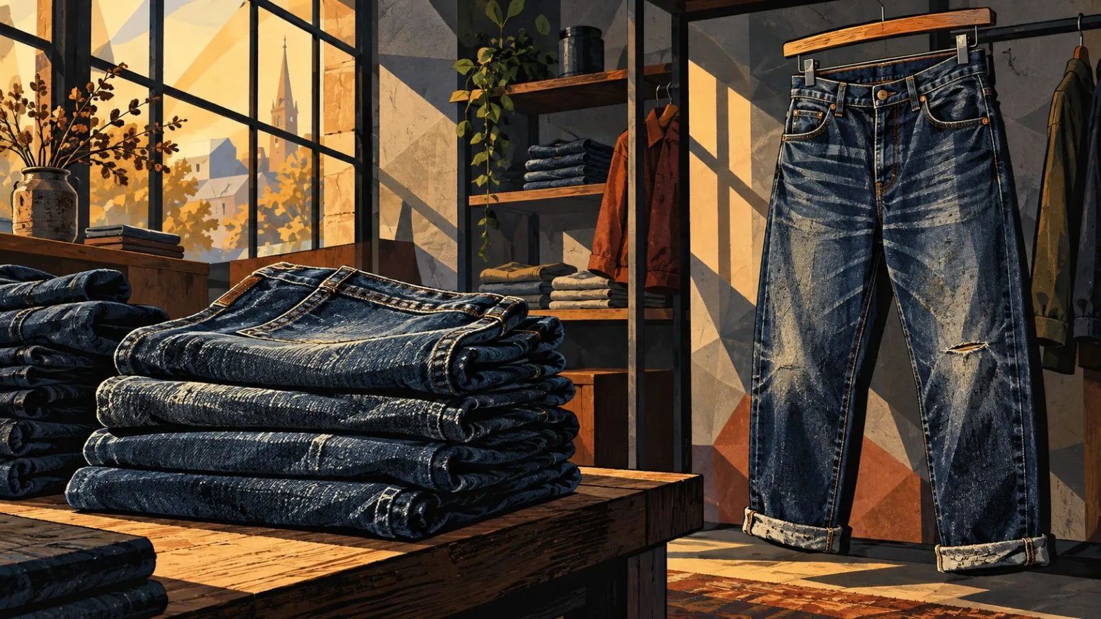 A brass coin sits beside a neatly stitched denim pocket / TokenPost.ai