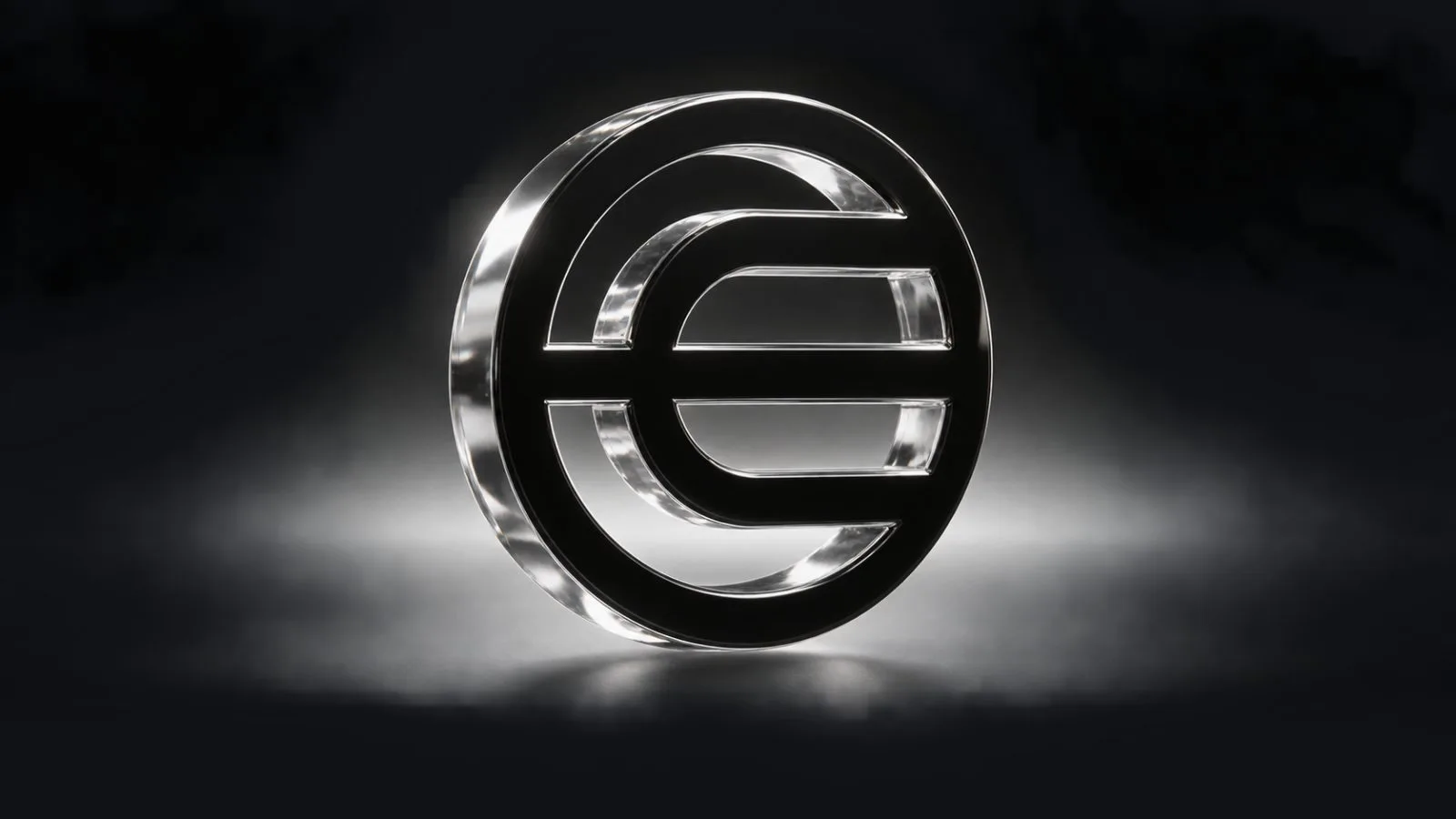 Metallic token beside a sharply descending red market bar / TokenPost.ai