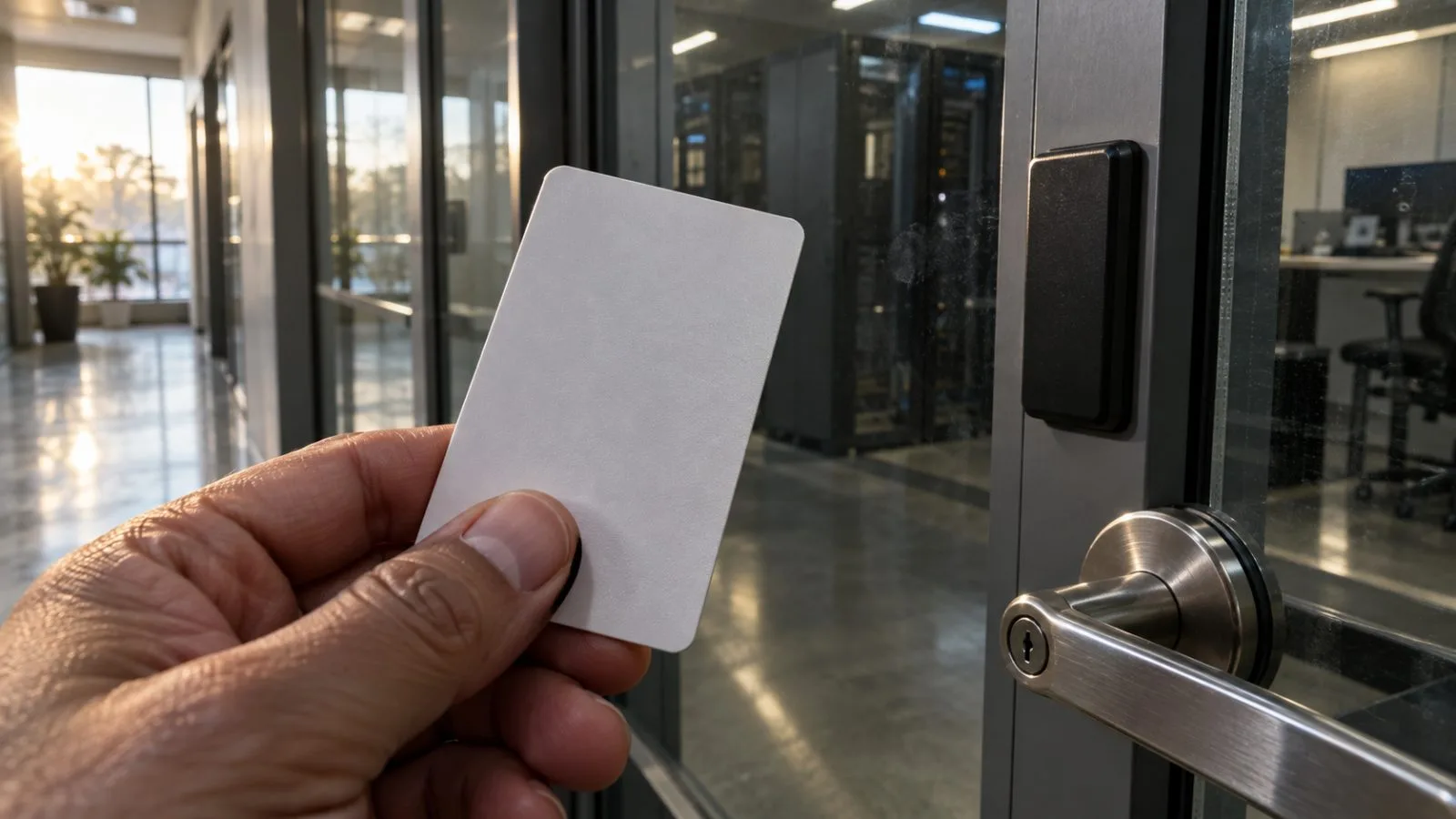 Access badge beside a locked glass security room / TokenPost.ai