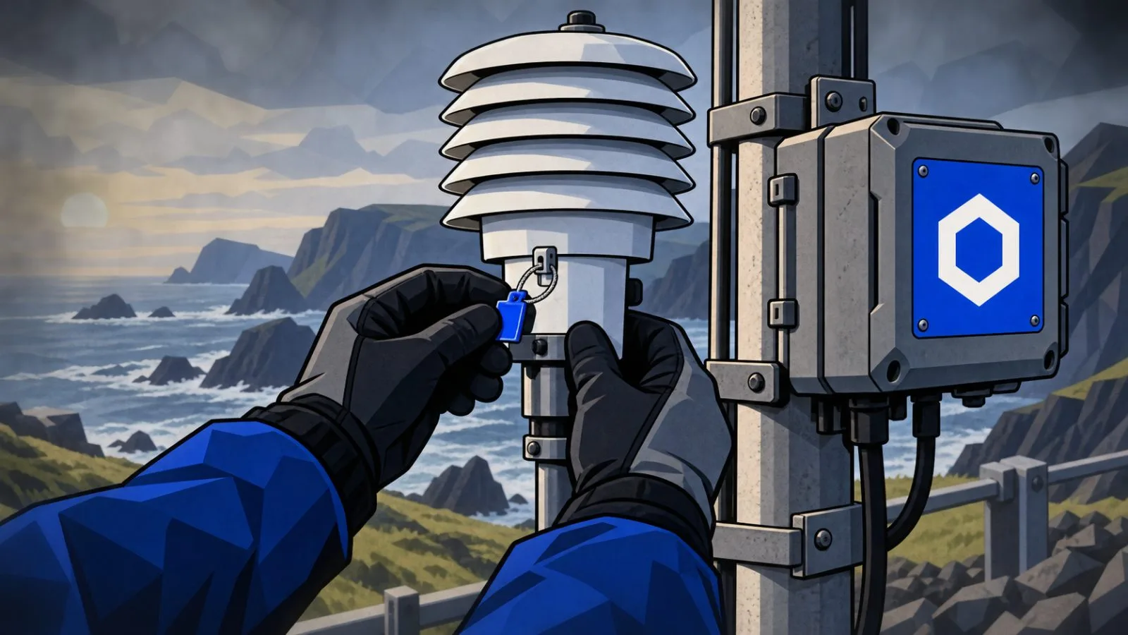 Silver-blue tokens secured inside a glass custody vault / TokenPost.ai