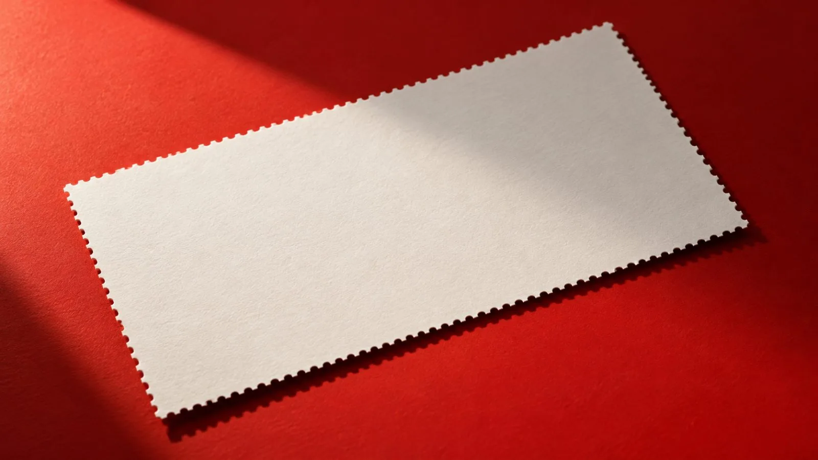 A blank share certificate rests on a vermilion surface / TokenPost.ai