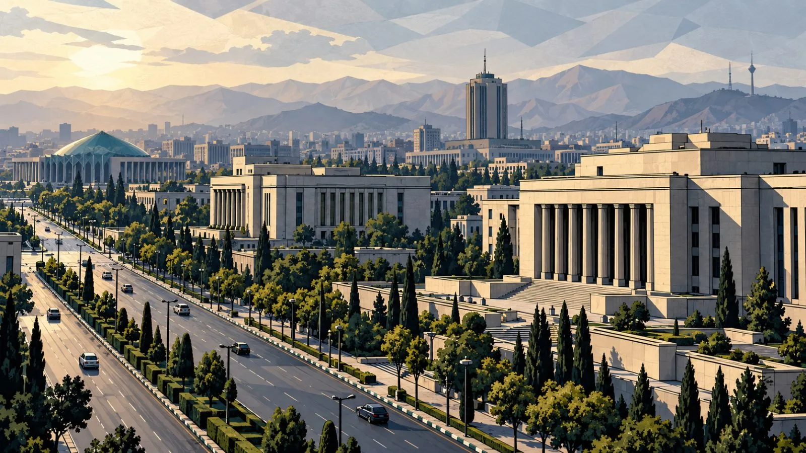 Government district buildings under pale morning light / TokenPost.ai