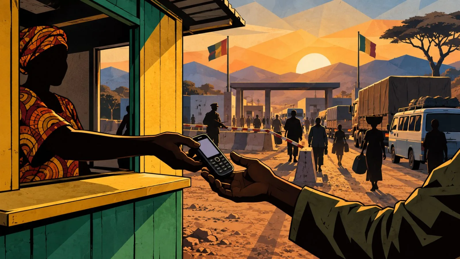Mobile phone exchanged beside a roadside payment kiosk / TokenPost.ai