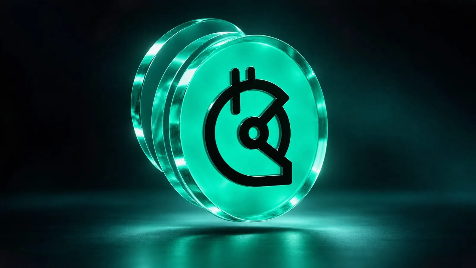 Metallic token resting beside an upward market line / TokenPost.ai