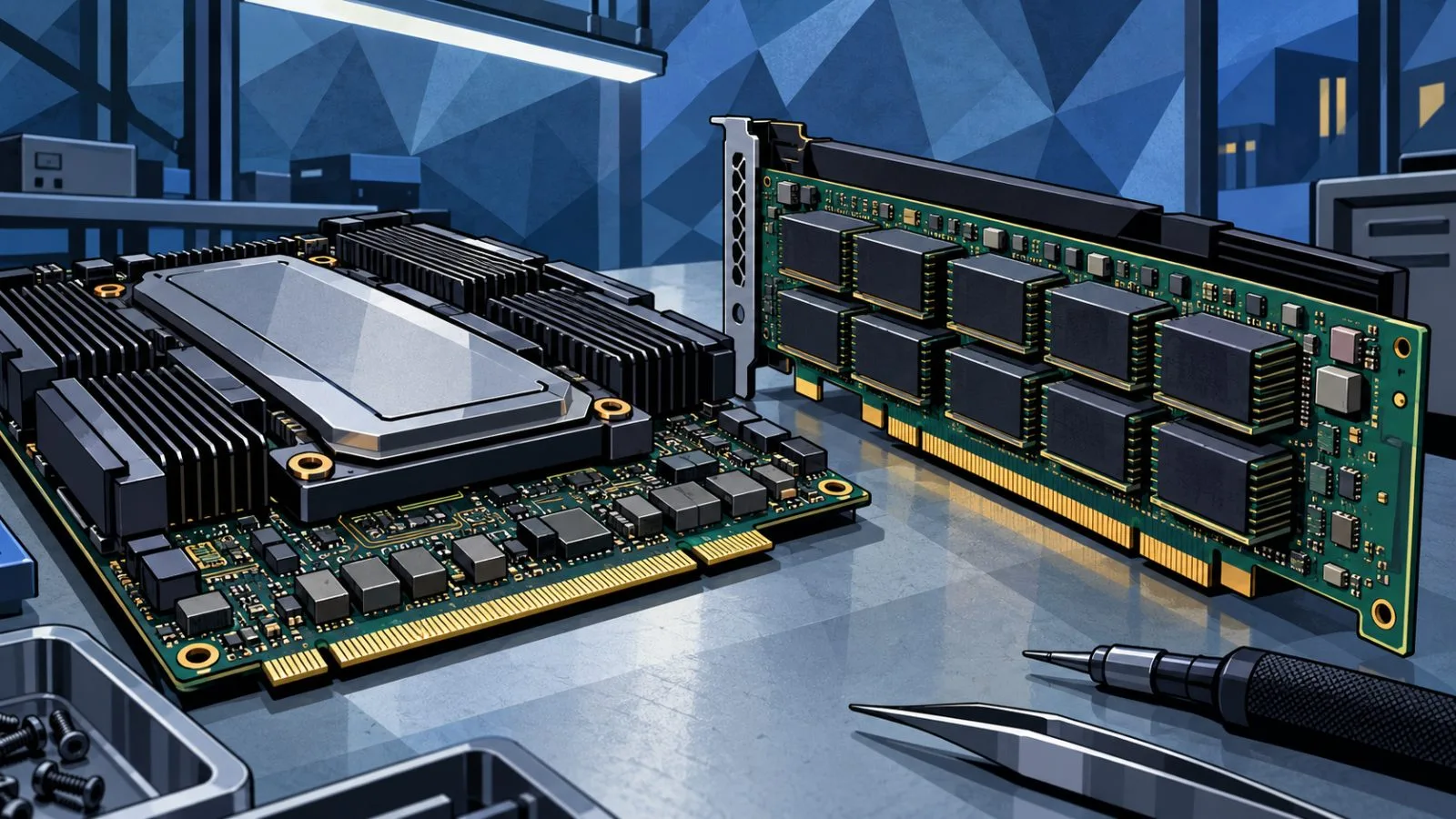 Accelerator board beside a CXL memory expansion card / TokenPost.ai