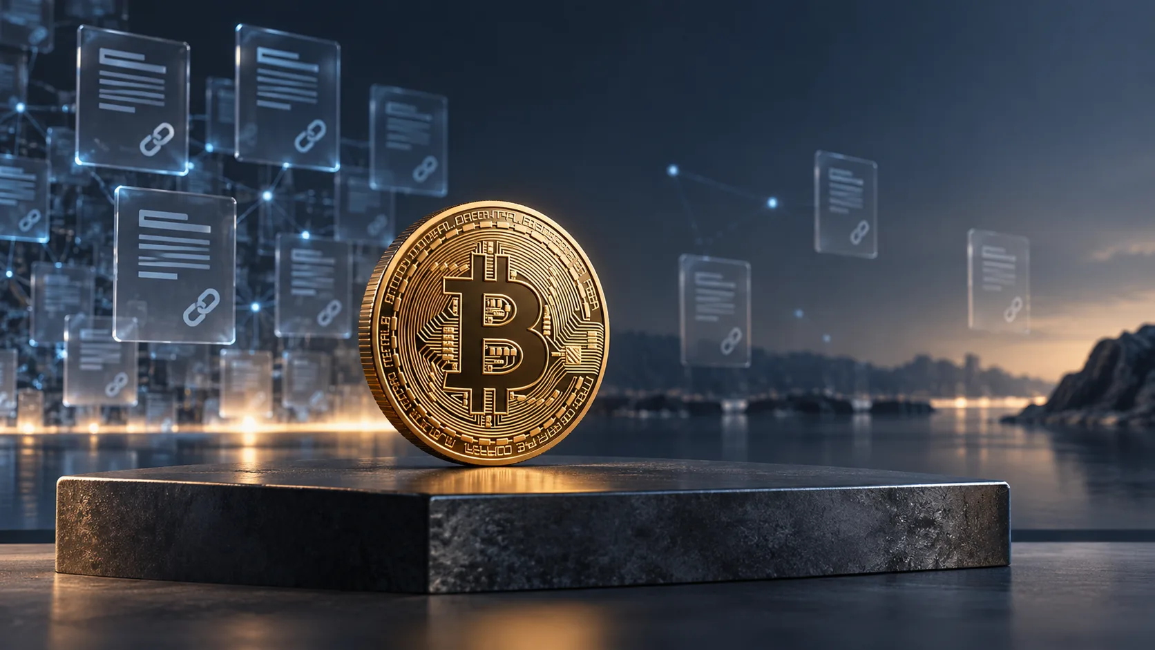 Conceptual illustration of Bitcoin and cooling derivatives activity. AI-generated image by TokenPost.