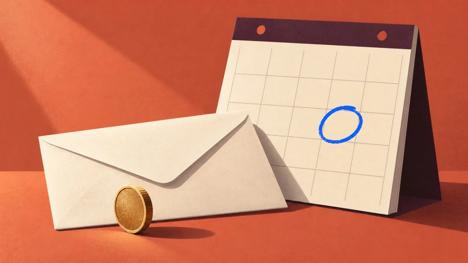 A single coin rests beside an unmarked payout envelope / TokenPost.ai