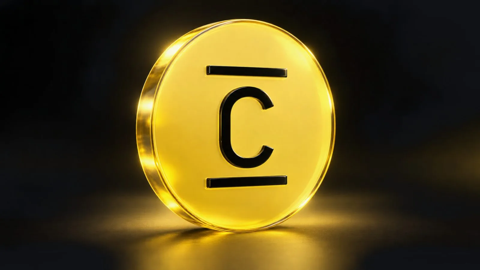 Metallic token beside a smartphone and sealed envelope / TokenPost.ai