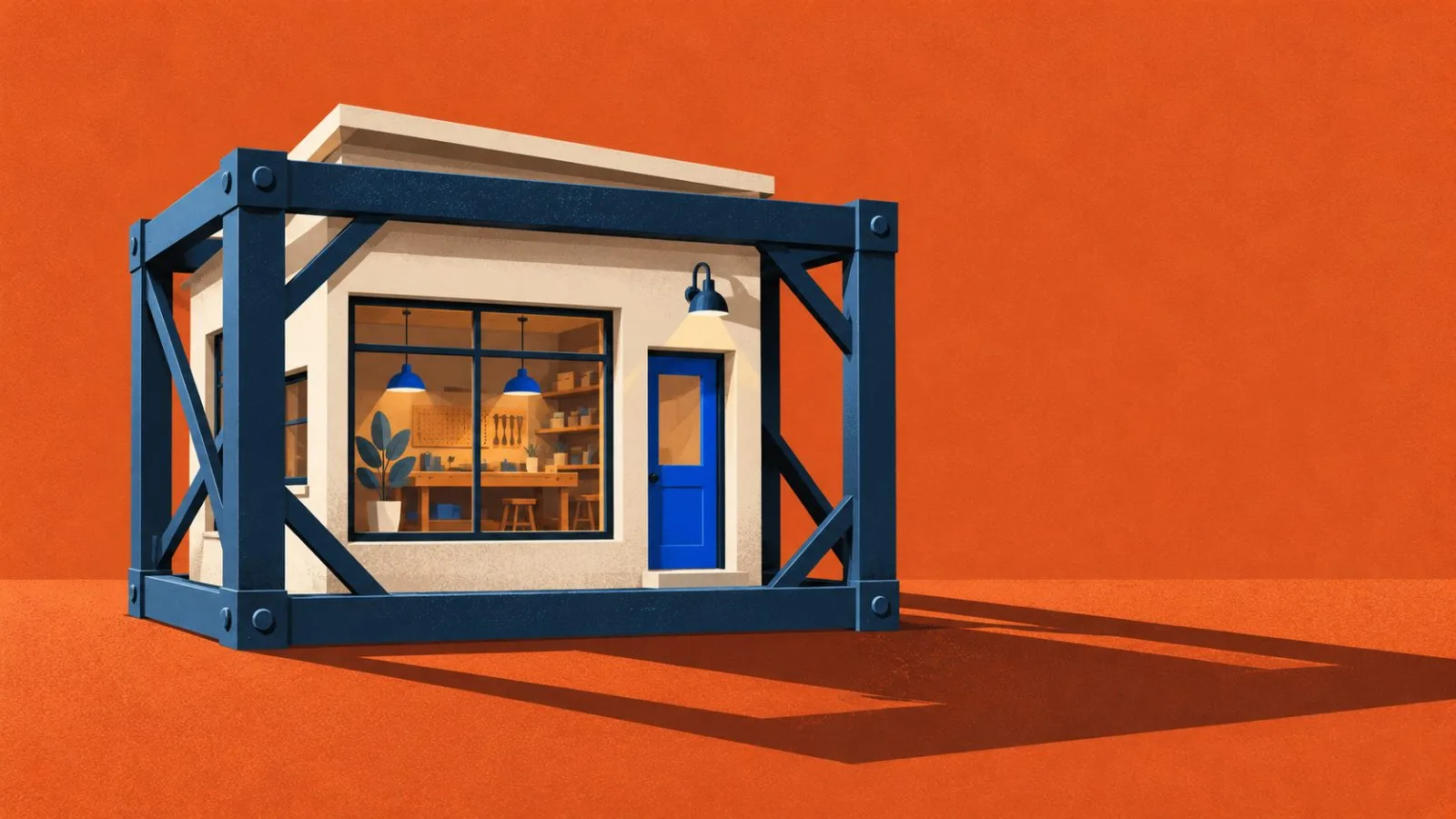 A miniature workshop rises within a sturdy steel protective frame / TokenPost.ai