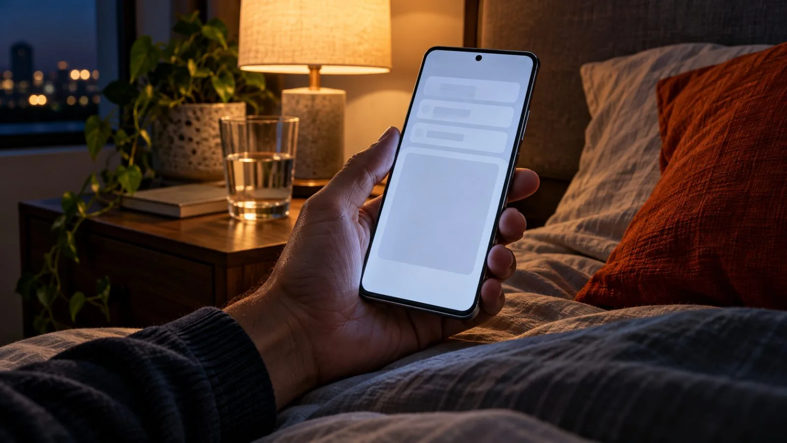 A hand holds a phone with its notification history open / TokenPost.ai