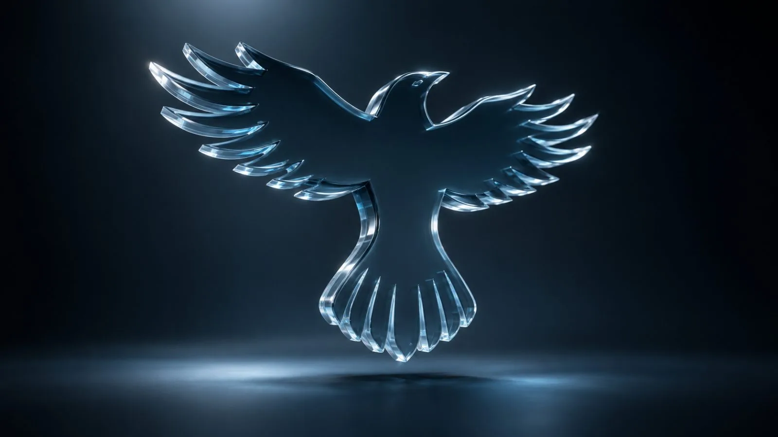 Sculptural raven beside blank market panels in a sunlit lobby / TokenPost.ai