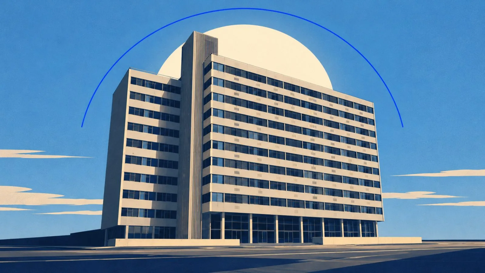 The central bank building faces an empty street in morning light. / TokenPost.ai