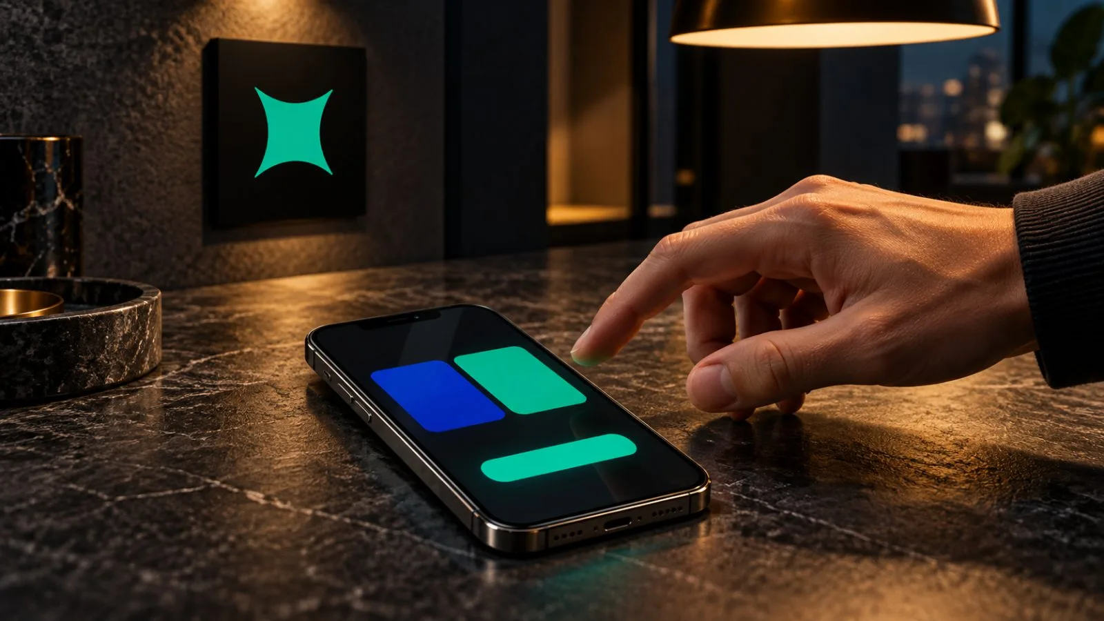 A hand hovers above an unmarked conversion screen at night. / TokenPost.ai