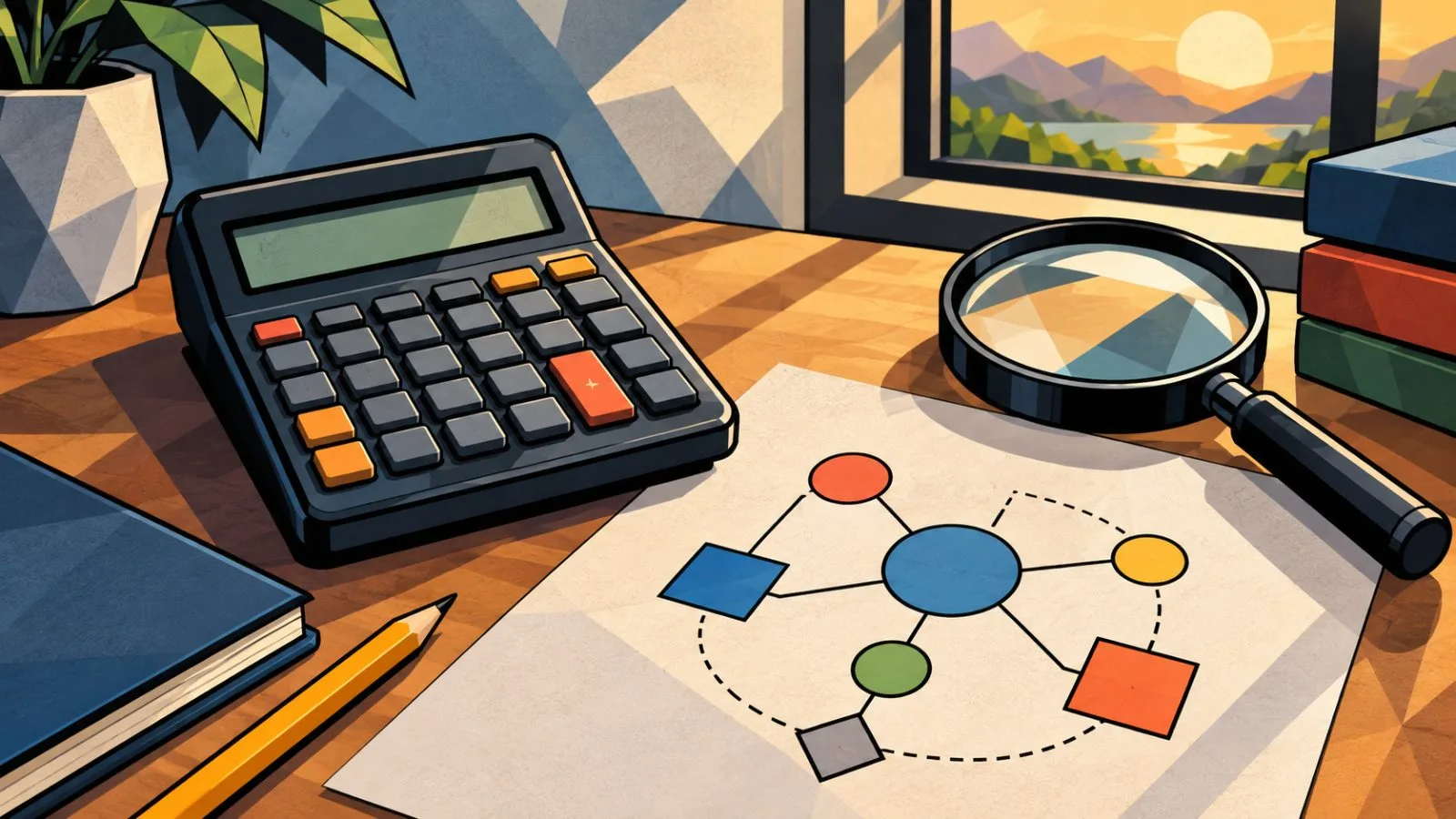 Calculator and magnifying glass arranged on a clean workbench / TokenPost.ai
