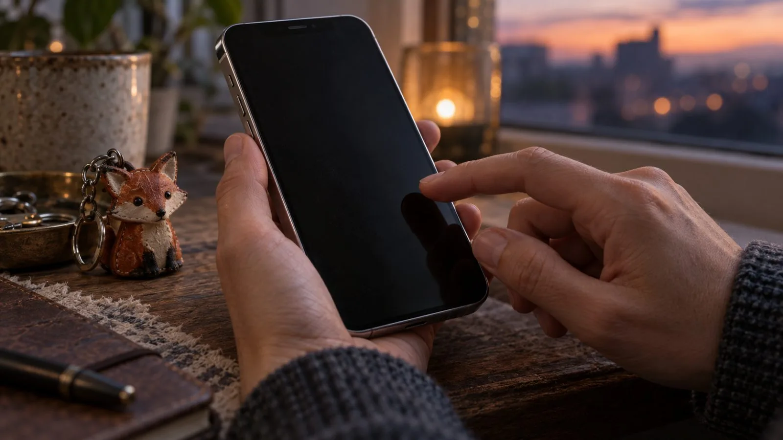 A hand checks wallet permissions beside a hardware wallet / TokenPost.ai (macro)