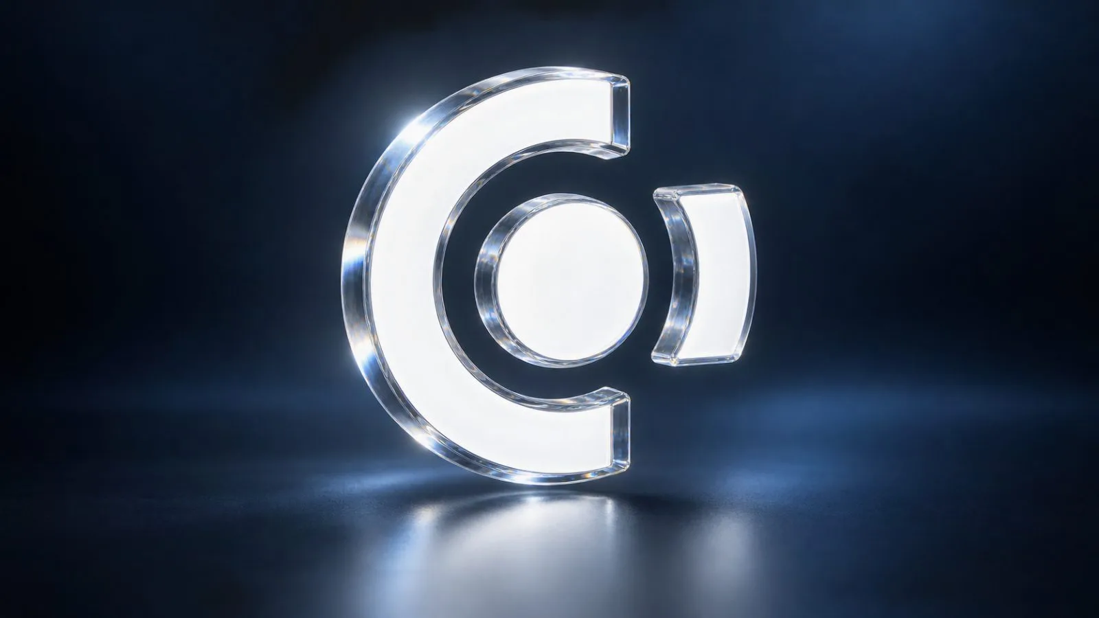 Metallic identity badge beside a sealed transaction token / TokenPost.ai