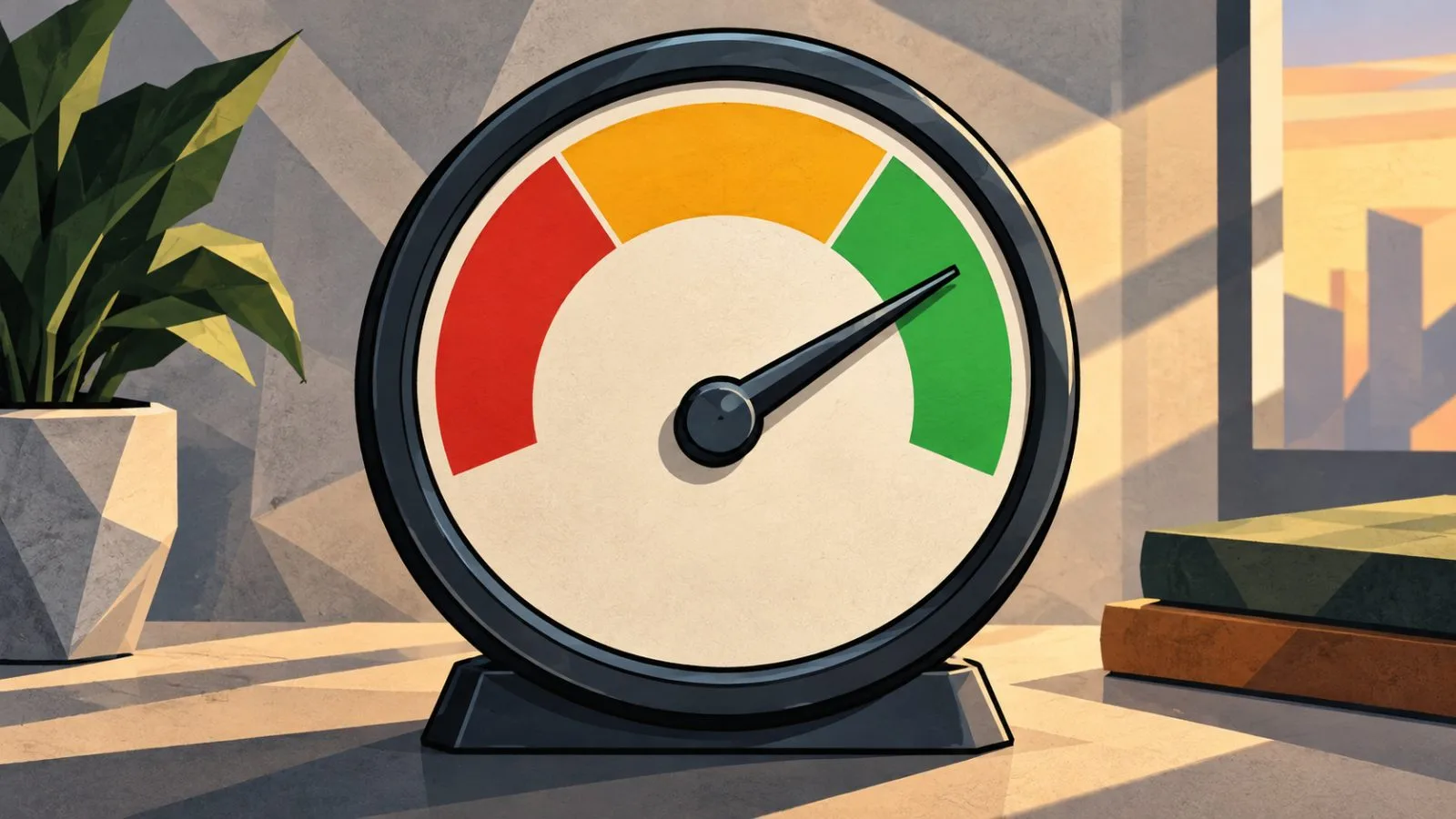 Needle resting in the green zone of an analog gauge / TokenPost.ai