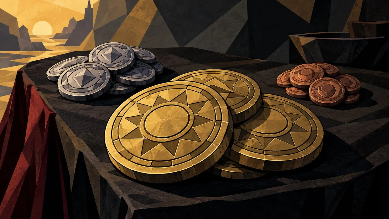Unbranded token medallions grouped by market activity / TokenPost.ai