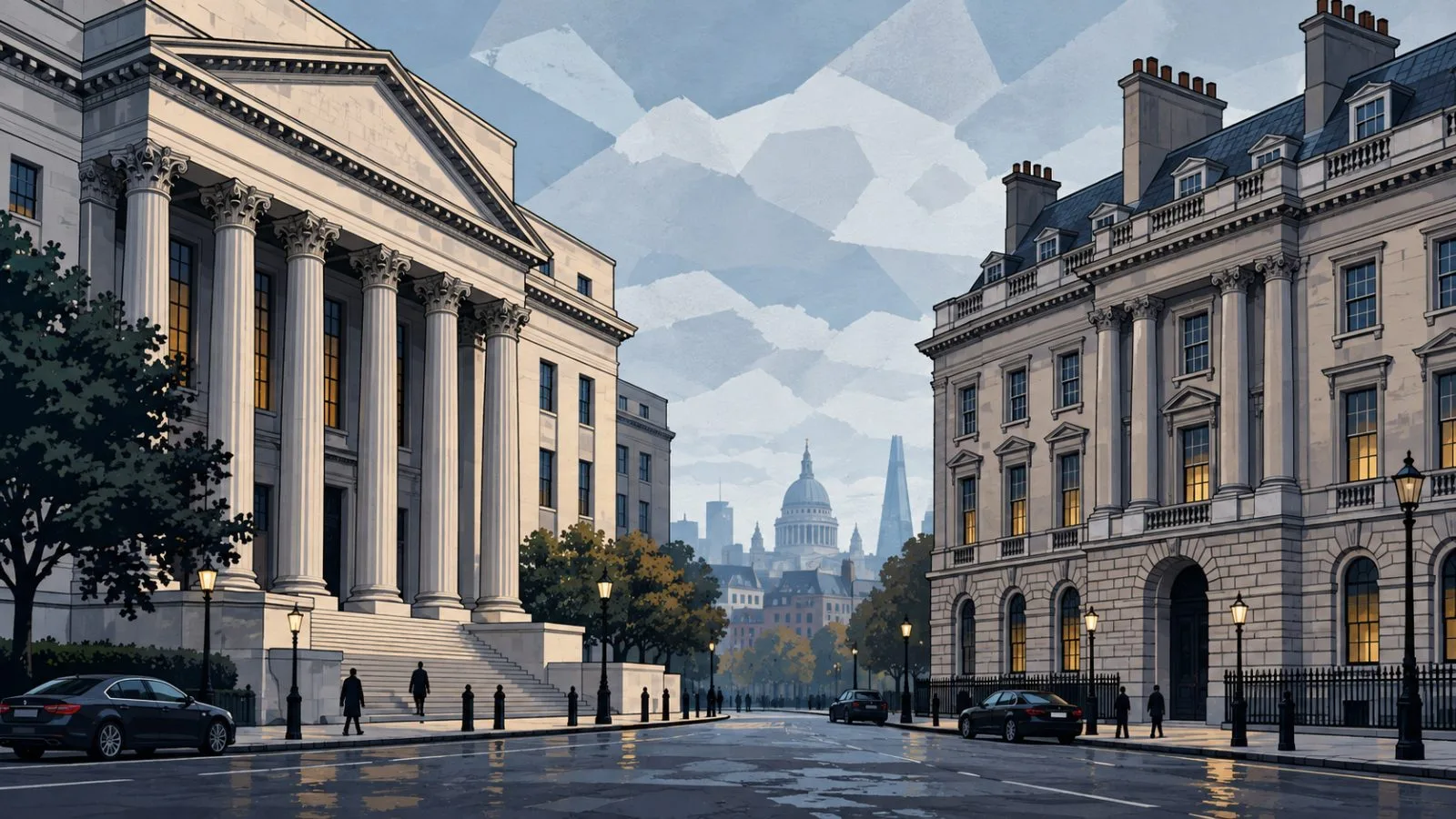 Government buildings stand beneath a cool overcast morning sky / TokenPost.ai