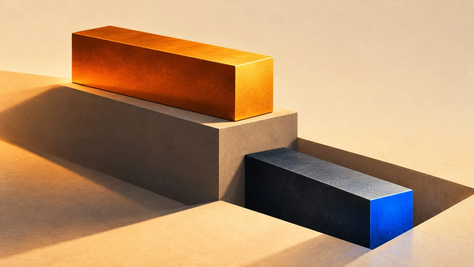 Two metal market bars stand at sharply different heights / TokenPost.ai