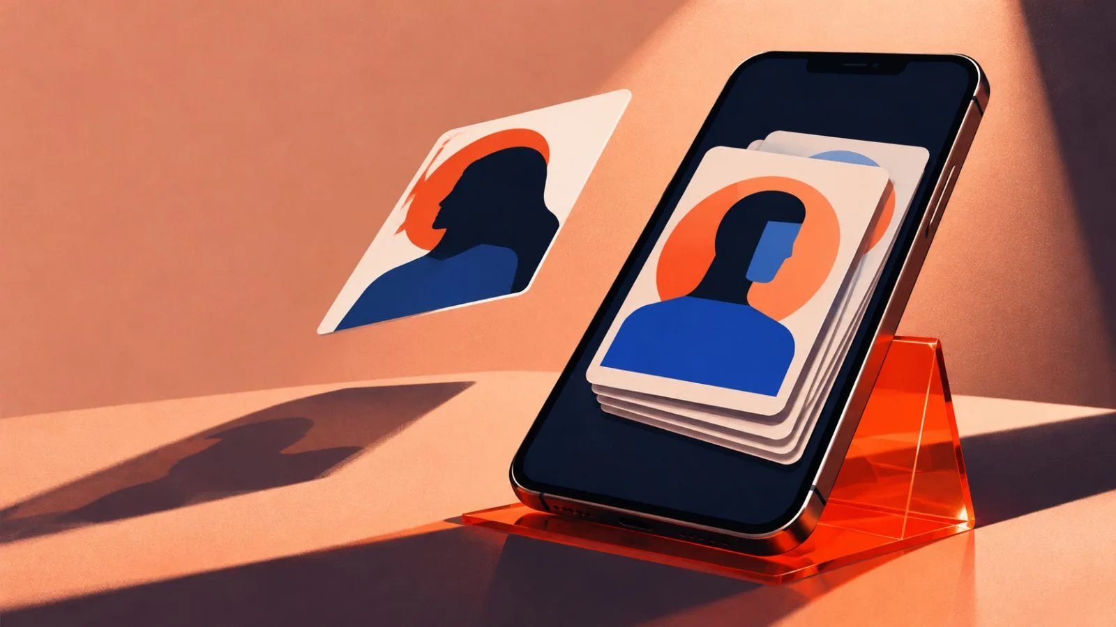 A smartphone rests on a red ramp under a spotlight. / TokenPost.ai