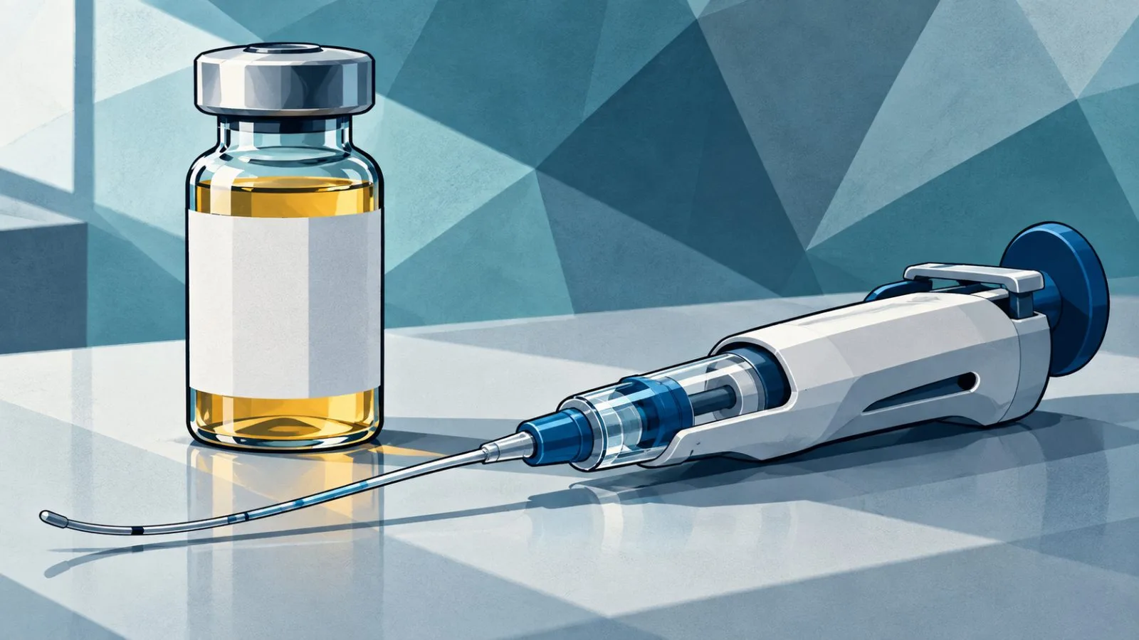 Clinical trial vial beside a sterile neurological delivery device / TokenPost.ai