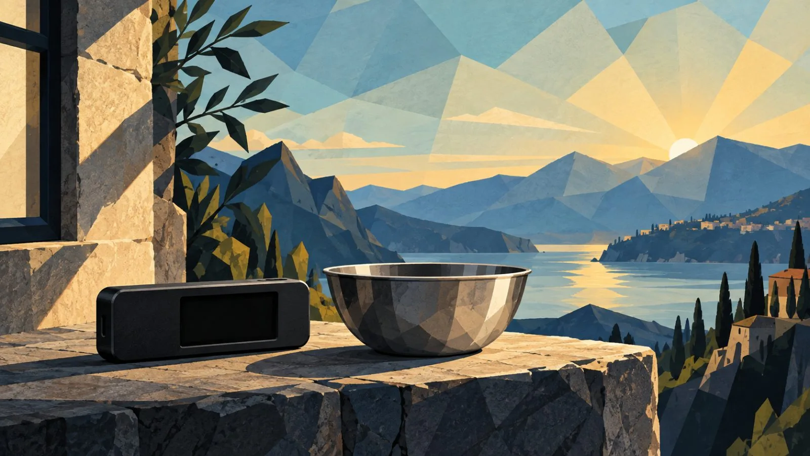 A hardware wallet sits beside a small metal mixing bowl / TokenPost.ai