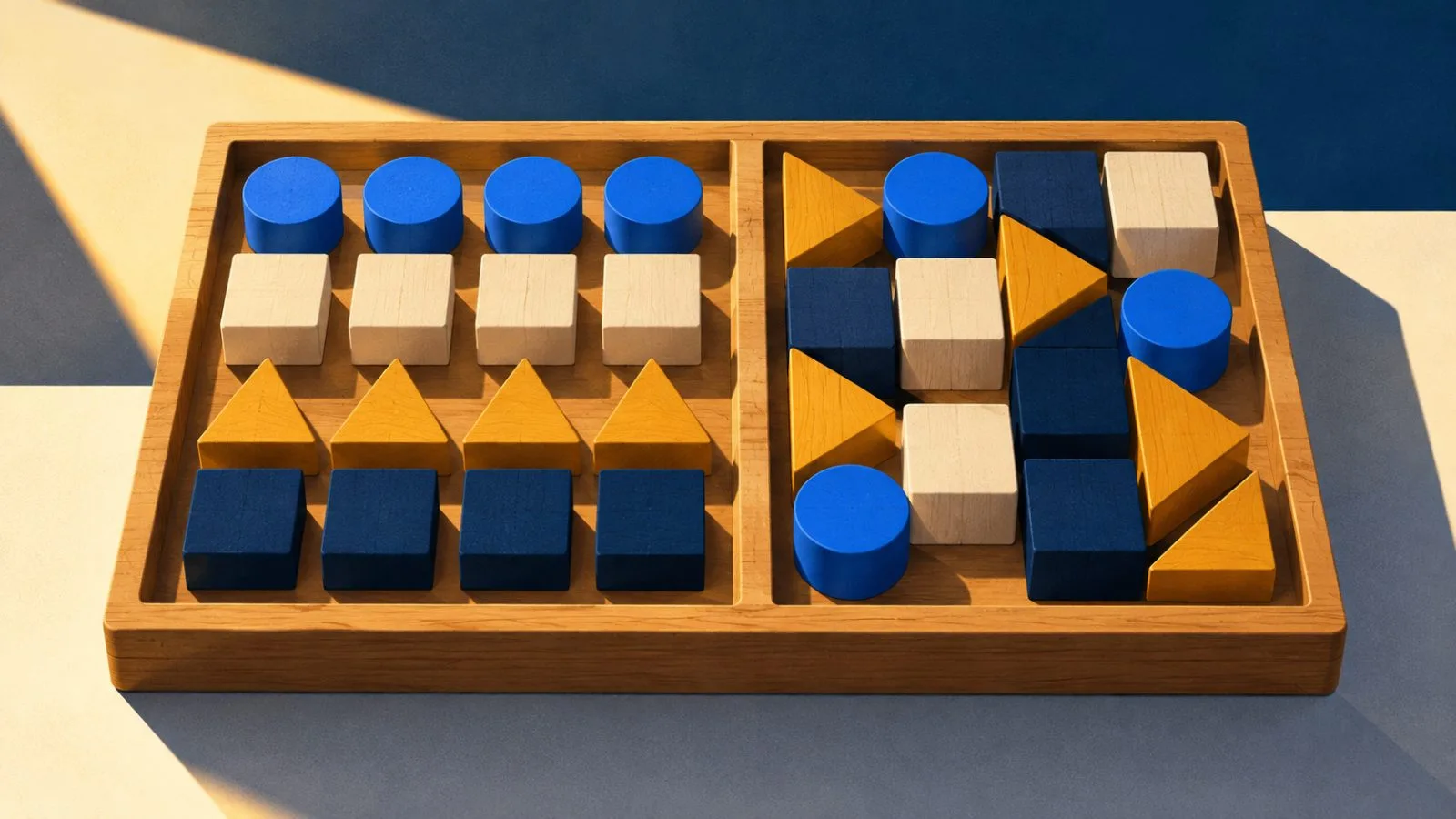 Wooden puzzle pieces form two distinct paths across a board / TokenPost.ai