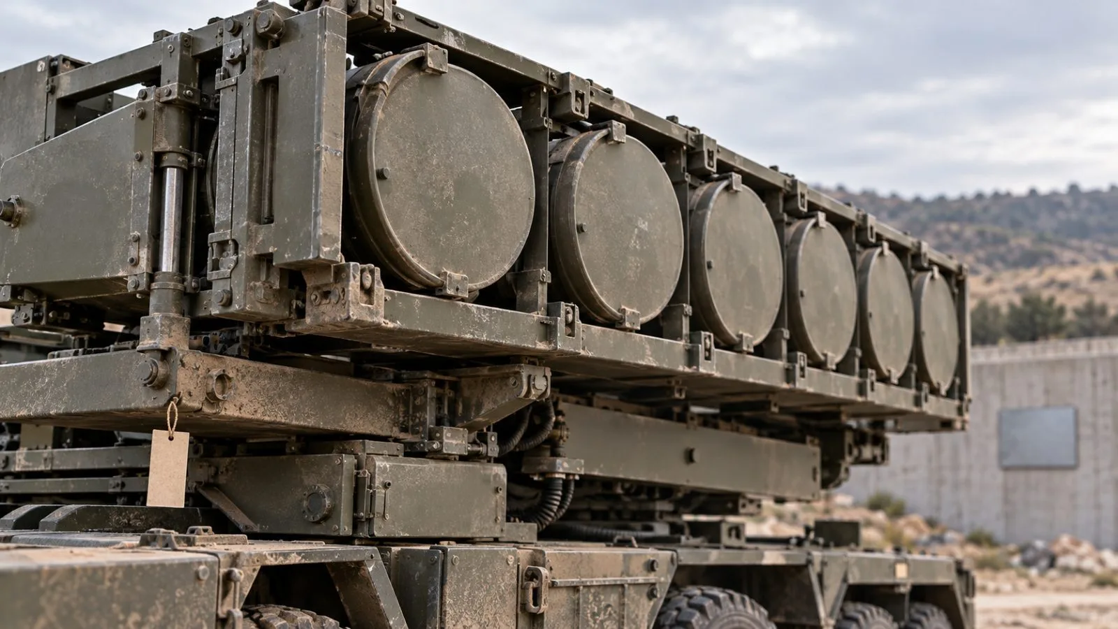 An unmarked rocket launcher rests on a quiet proving ground / TokenPost.ai
